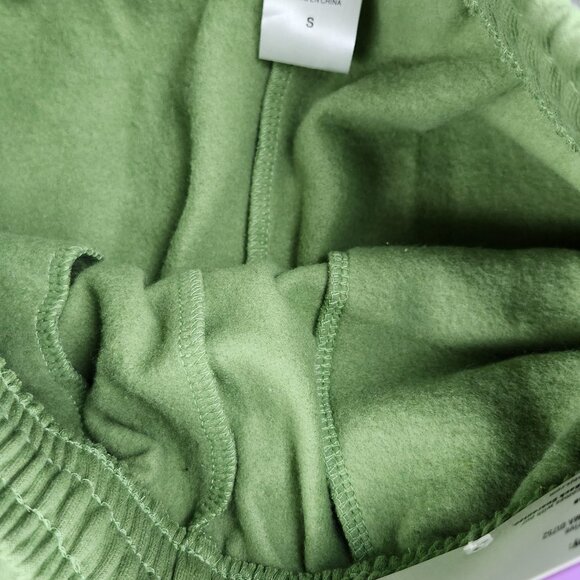 Freeze NY Peanuts Women S Fleece Jogger Tonal Embroidery Green NWT - Picture 14 of 15